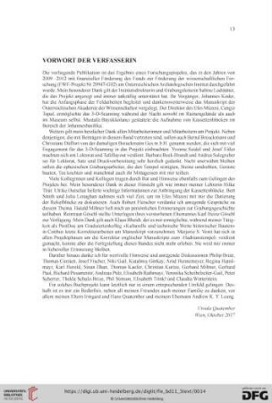 Vorwort der Verfasserin