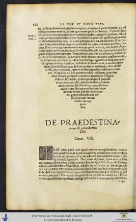De praedestinatione & prouidentia Dei