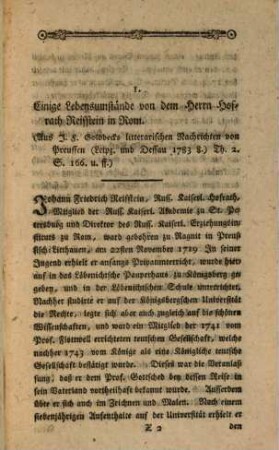 Miscellaneen artistischen Innhalts. 18. 1783