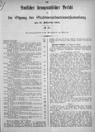 No. 28, 31. Oktober 1912