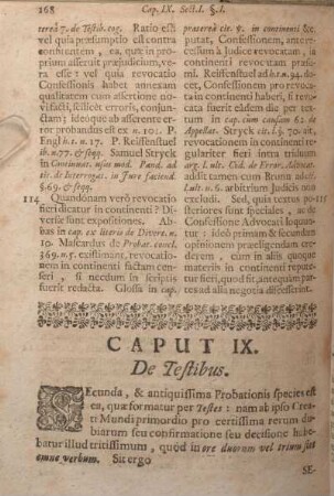 Caput IX. De Testibus.