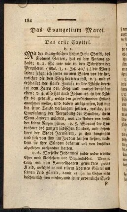 184-193, Das erste Capitel. - Das zweyte Capitel.
