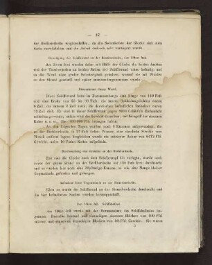Durchsuchung des Grundes an der Backbordseite