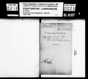 Weg- und Torsperrgelder, Oberamt Neckarsulm (Neckarsulm, Erlenbach und Ödheim)