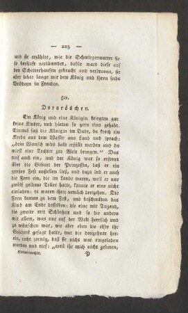 50. Dornröschen.
