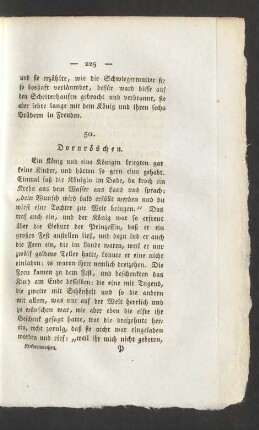 50. Dornröschen.