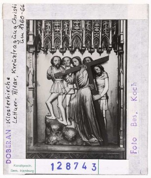 Doberan: Klosterkirche, Lettner-Altar, Kreuztragung
