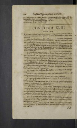 Consilium XLIII. - XLV.