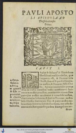 PAULI APOSTOLI EPISTOLA AD Thessalonicenses Prima