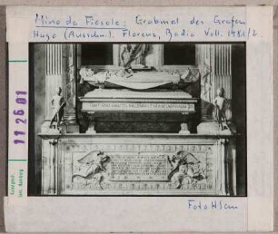Mino da Fiesole: Grabmal des Grafen Ugo. Florenz, Badia