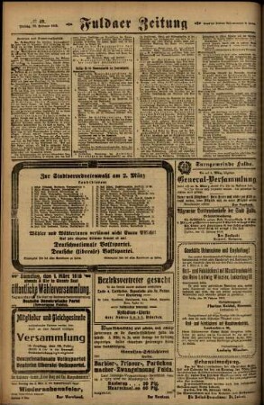 Zweite Ausgabe vom Freitag, den 28. Februar 1919.