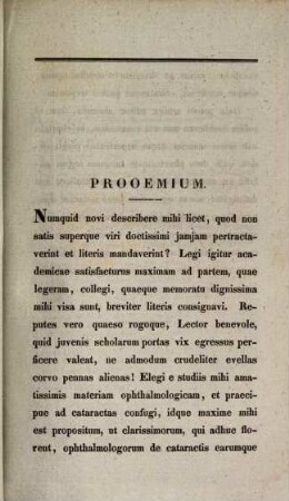 De cataracta : diss. inaug. med. chir. ; cum tab. aen.