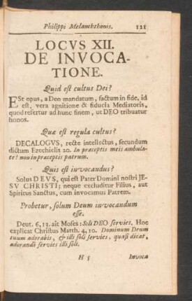 Locus XII. De Invocatione.