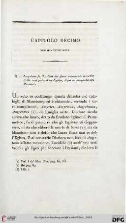 Capitolo decimo: Dinastia XXVIII Saite