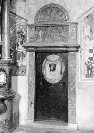 Sankt Paul im Lavanttal. Ehemalige Benediktinerstiftskirche. Sakristeitür