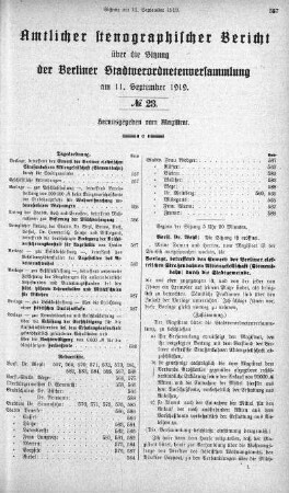 No. 23, 11. September 1919