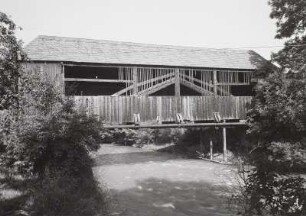 Schwarzenberg, gedeckte Holzbrücke