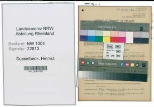 Entnazifizierung Helmut Sueselbeck , geb. 15.01.1916 (Verw.Angestellter)