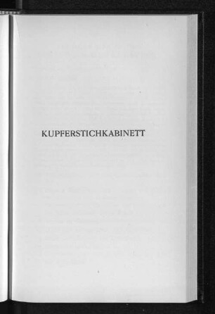Kupferstichkabinett