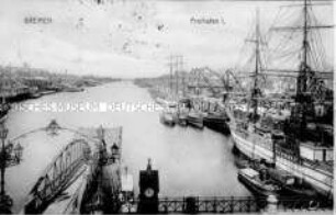 Ansicht des Bremer Freihafens