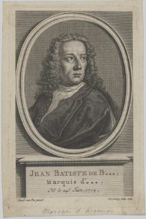 Bildnis des Jean-Baptiste de Boyer d'Argens