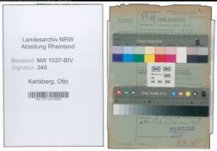 Entnazifizierung Otto Karlsberg , geb. 15.08.1899 (Verw.Angestellter)