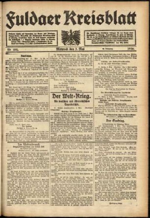 Ausgabe vom Mittwoch, den 03. Mai 1916.