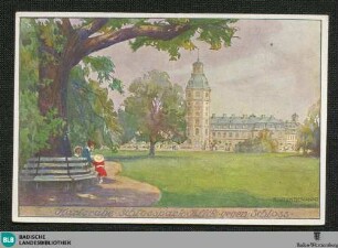 Karlsruhe Schlosspark Blick gegen Schloss
