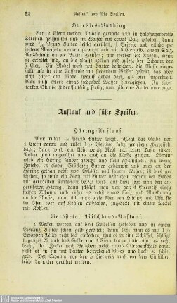 Auflauf und süße Speisen