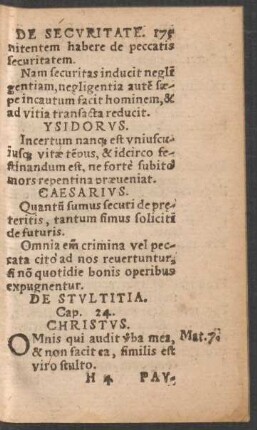 De Stultitia. Cap. 24.