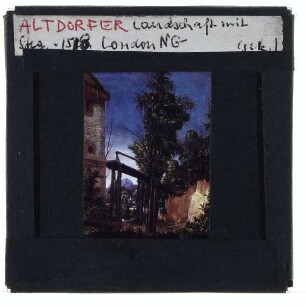 Altdorfer, Landschaft mit Steg