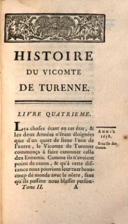 Histoire Du Vicomte De Turenne. 2