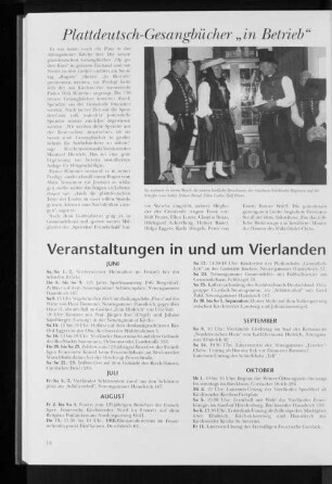 Plattdeutsch-Gesangbücher "in Betrieb"