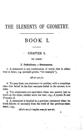 Book I. On Logic.