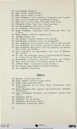 Silber (Nr. 595-642)