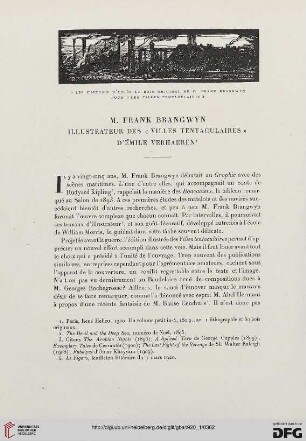 5. Pér. 1.1920: M. Frank Brangwyn : illustrateur des "Villes tentaculaires" d'Émile Verhaeren