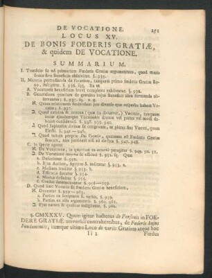 Locus XV. De Bonis Foederis Gratiae, & quidem de Vocatione