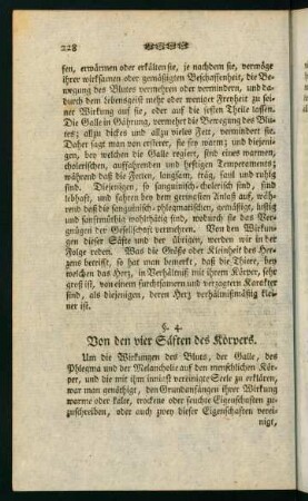 228-233, §4. Von den Säften des Körpers