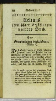 Aelians vermischter Erzählungen viertes Buch