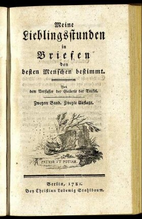 Bd.2: Meine Lieblingsstunden in Briefen. Zweyter Band