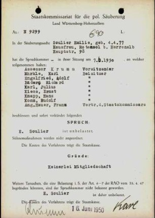 Soulier, Emilie