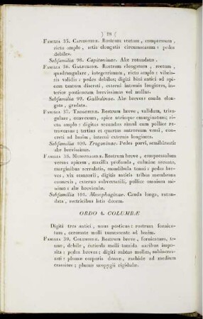 Ordo 4. Columbae