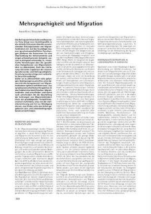 Mehrsprachigkeit und Migration