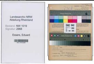 Entnazifizierung Eduard Essers , geb. 28.06.1881 (Geschaeftsfuehrer)