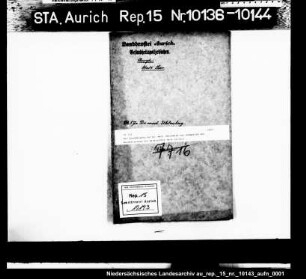 Die Genehmigung für Dr. med. Uhlenberg aus Lengerich zur Niederlassung als praktischer Arzt in Leer