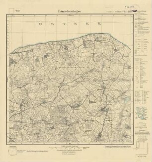 1526 (alte Nr.: 304) Dänischenhagen, Meßtischblatt (4cm - Karte)