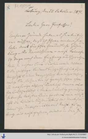 Brief, 25.02.1892