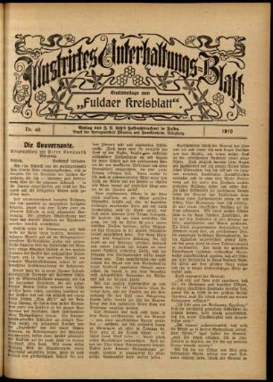 Ausgabe vom Sonntag, den 26. November 1916.