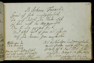 Christian Rahtert. Göttingen, 23.1.1754.