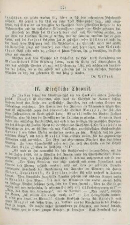 271-276 Kirchliche Chronik